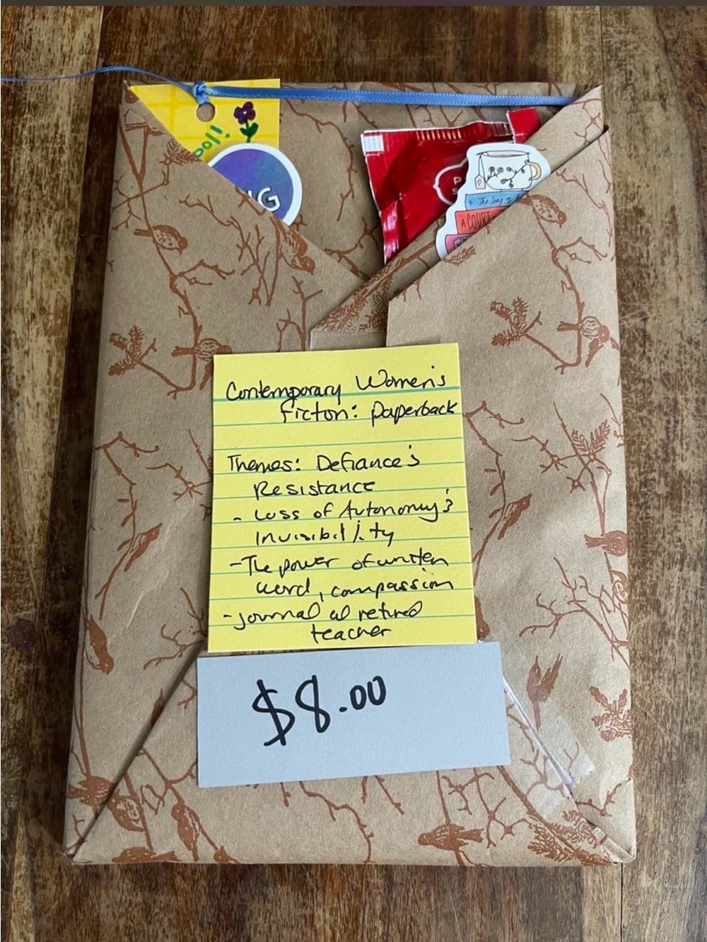 Blind date with a book!  Genre: Women’s fiction